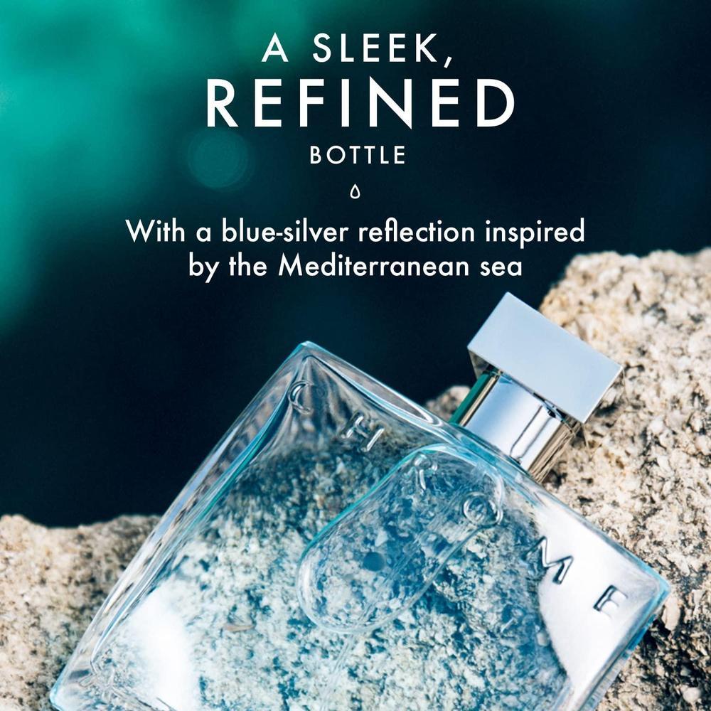 Azzaro Eau de Toilette cromo para hombre, fragancia cítrica, amaderada y almizclada, clásico aroma de verano, uso diario