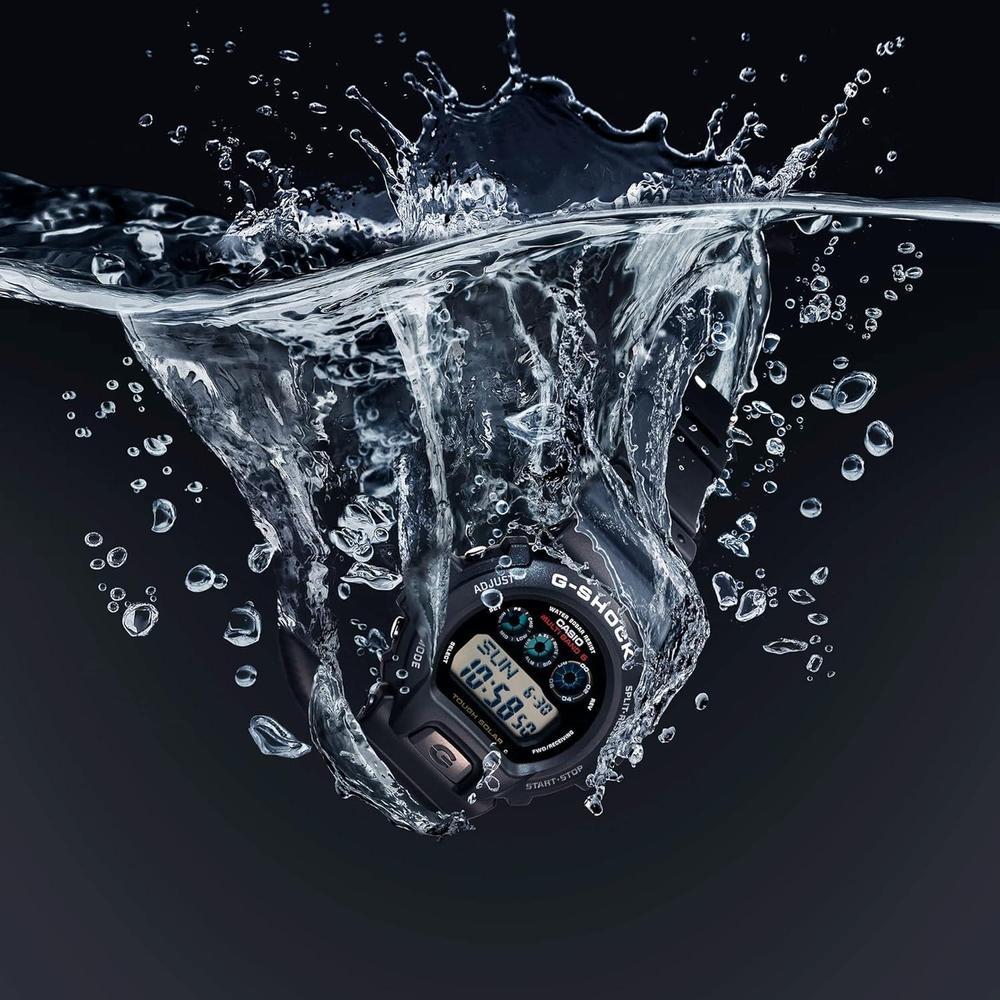 G-Shock GW6900-1 reloj solar deportivo negro y resistente para hombre, perfecto para un estilo de vida activo