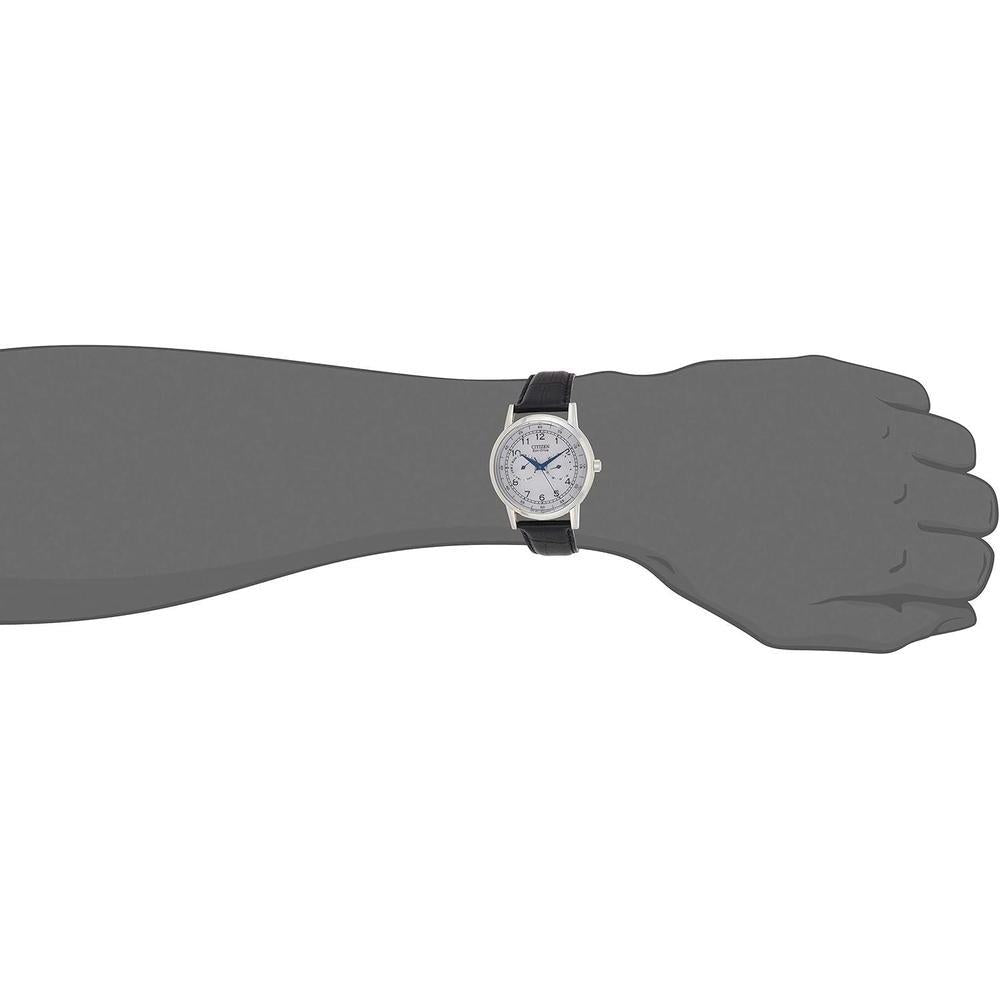 Reloj Citizen Eco-Drive Corso para hombre, clásico, con acero inoxidable y correa de cuero sintético, resistente al agua