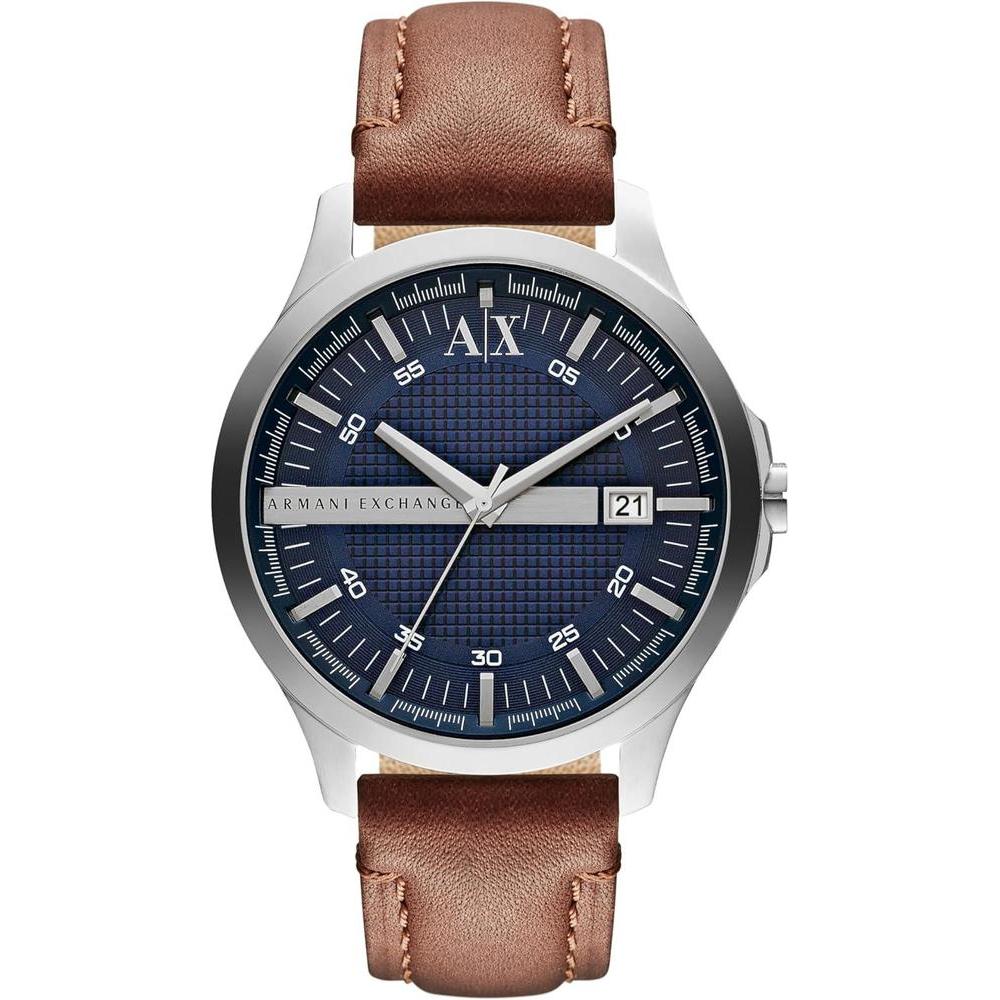 A|X Armani Exchange Men's Watch with Three-Hand Analog Display and Date Window, Watch for Men with Stainless Steel or Leather Band