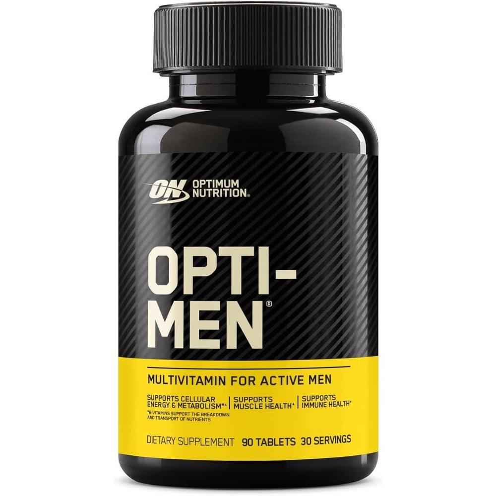 Optimum Nutrition Opti-Men, Vitamin C, Zinc and Vitamin D, E, B12 for Immune Support Mens Daily Multivitamin Supplement, 90 Count (Packaging May Vary)