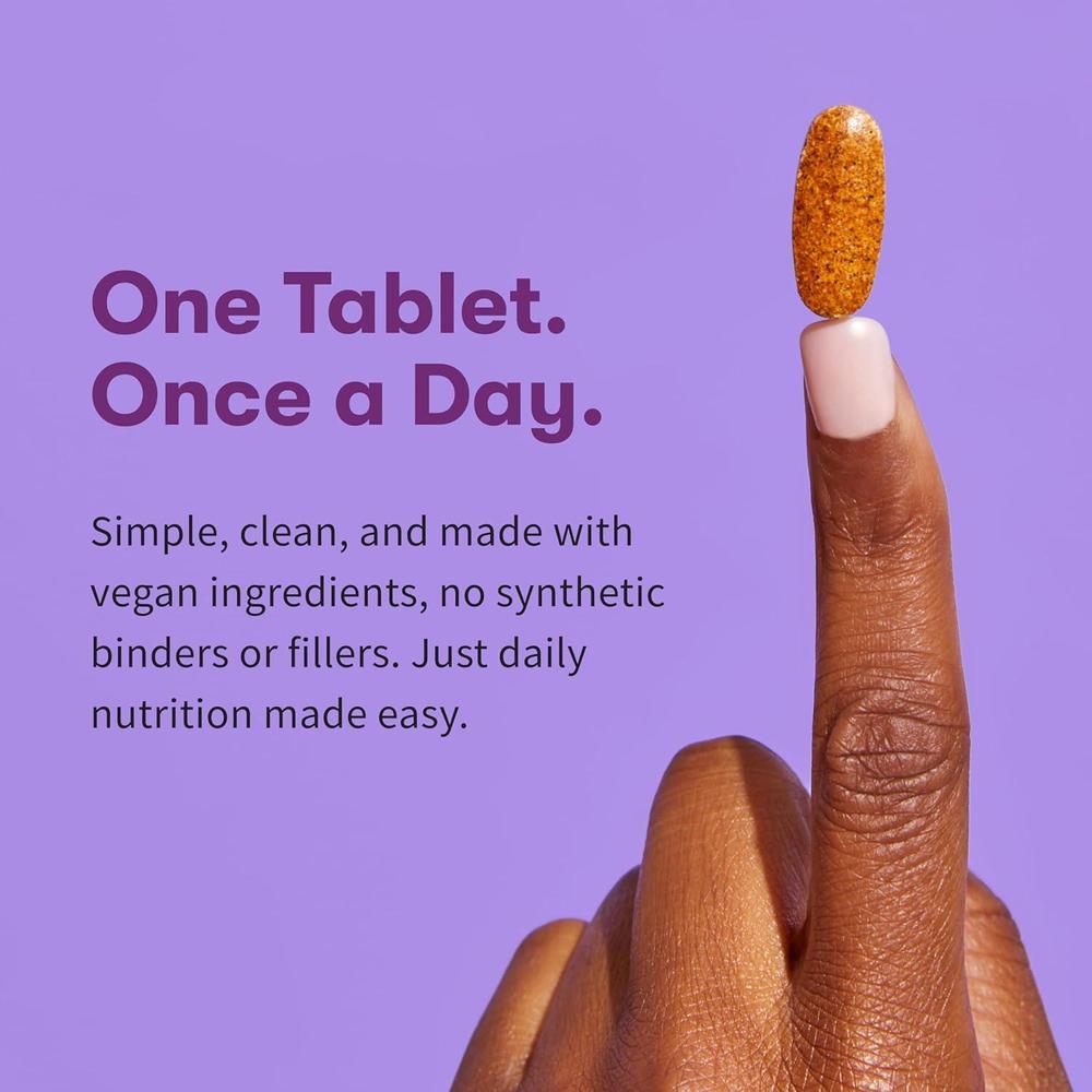 Garden of Life Multivitamínico orgánico para mujer - Suplemento diario completo con hierro, biotina, vegano, salud de piel, pelo y uñas