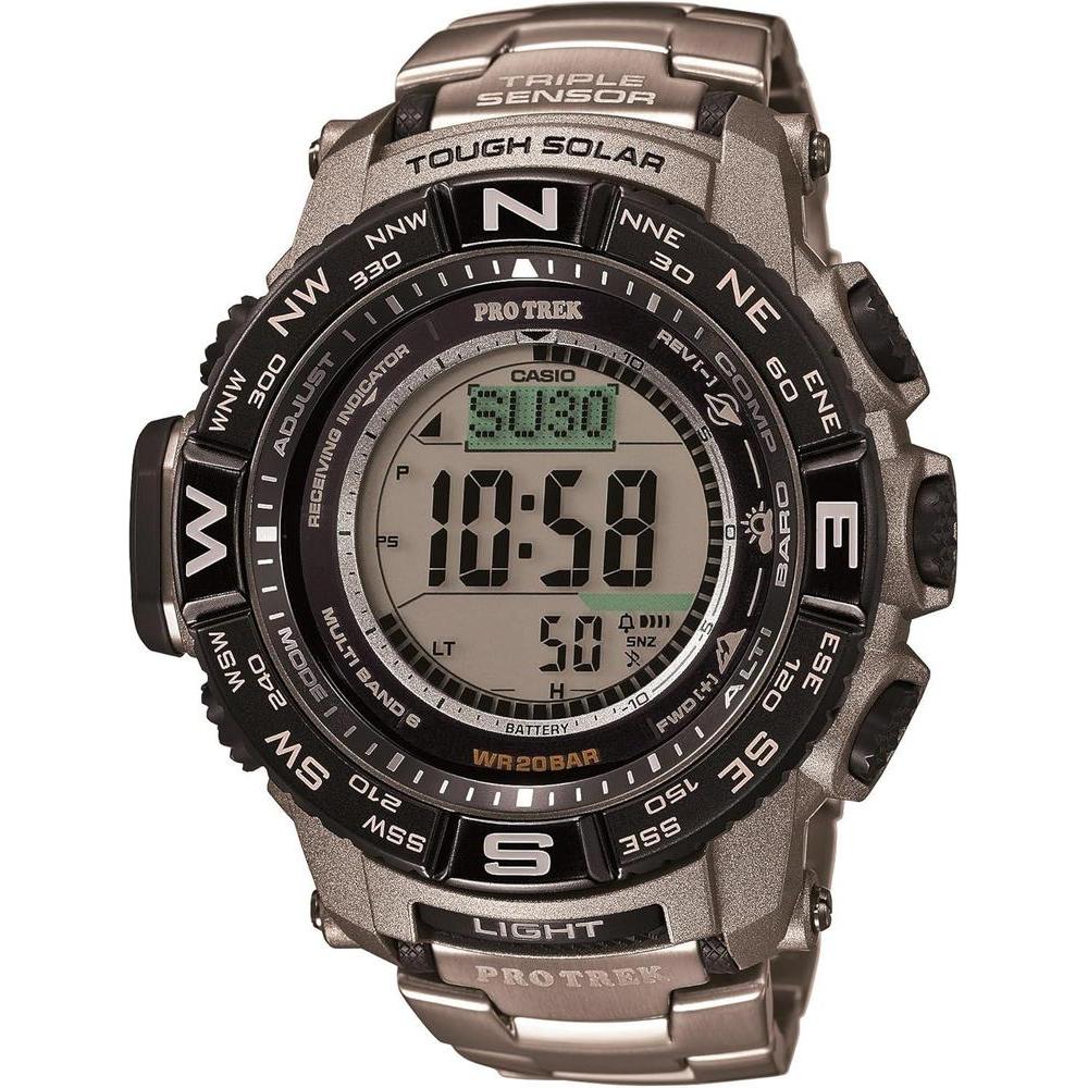 Casio PRW3500 Series | Pro Trek | 100M WR | Compass | Alt/Baro-Thermo | Tough Solar Power | Atomic Timekeeping | 1-100 SEC Stopwatch | Countdown Timer | World Time