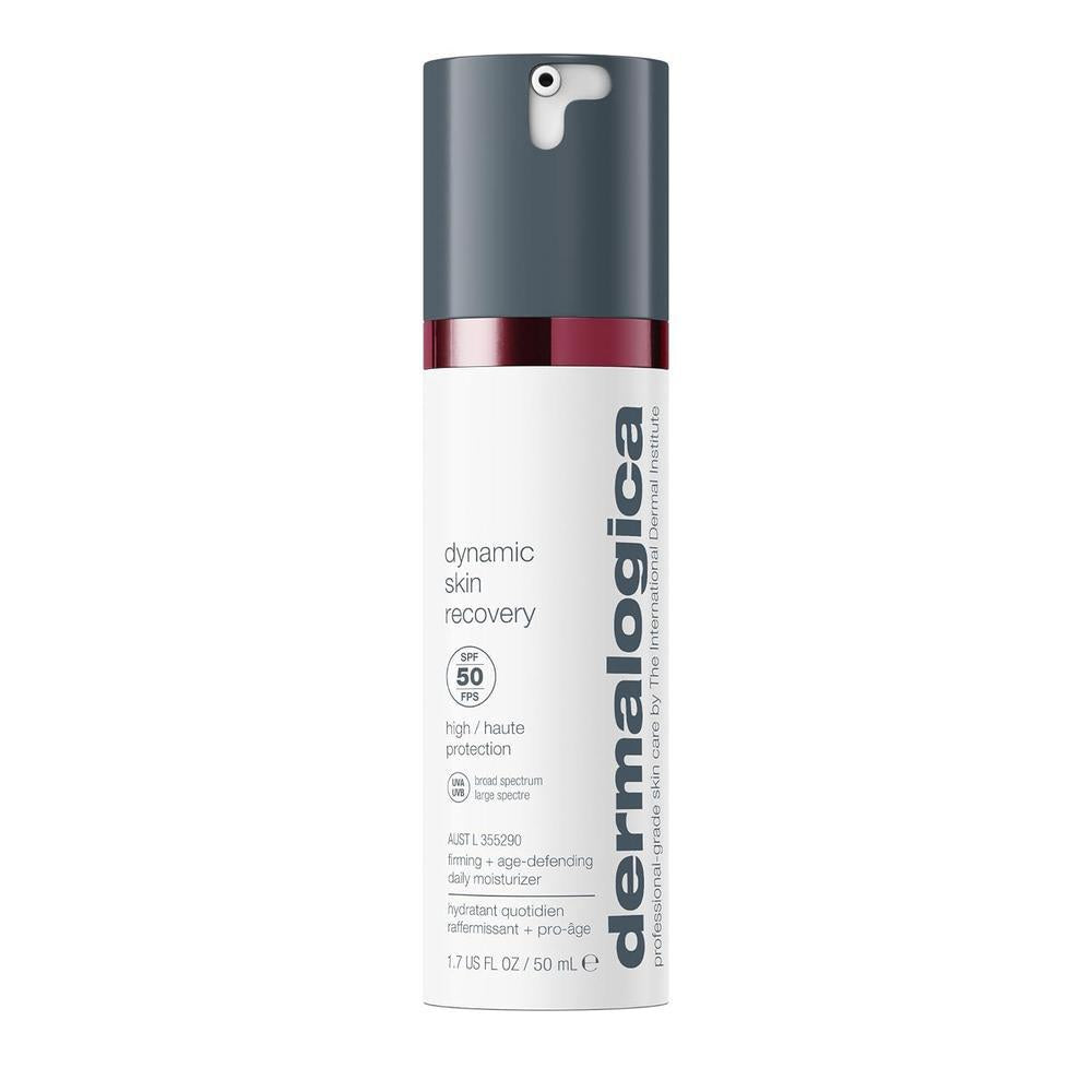 Dermalogica Dynamic Skin Recovery SPF50, protector solar antienvejecimiento hidratante para la cara, de espectro amplio de peso medio no graso