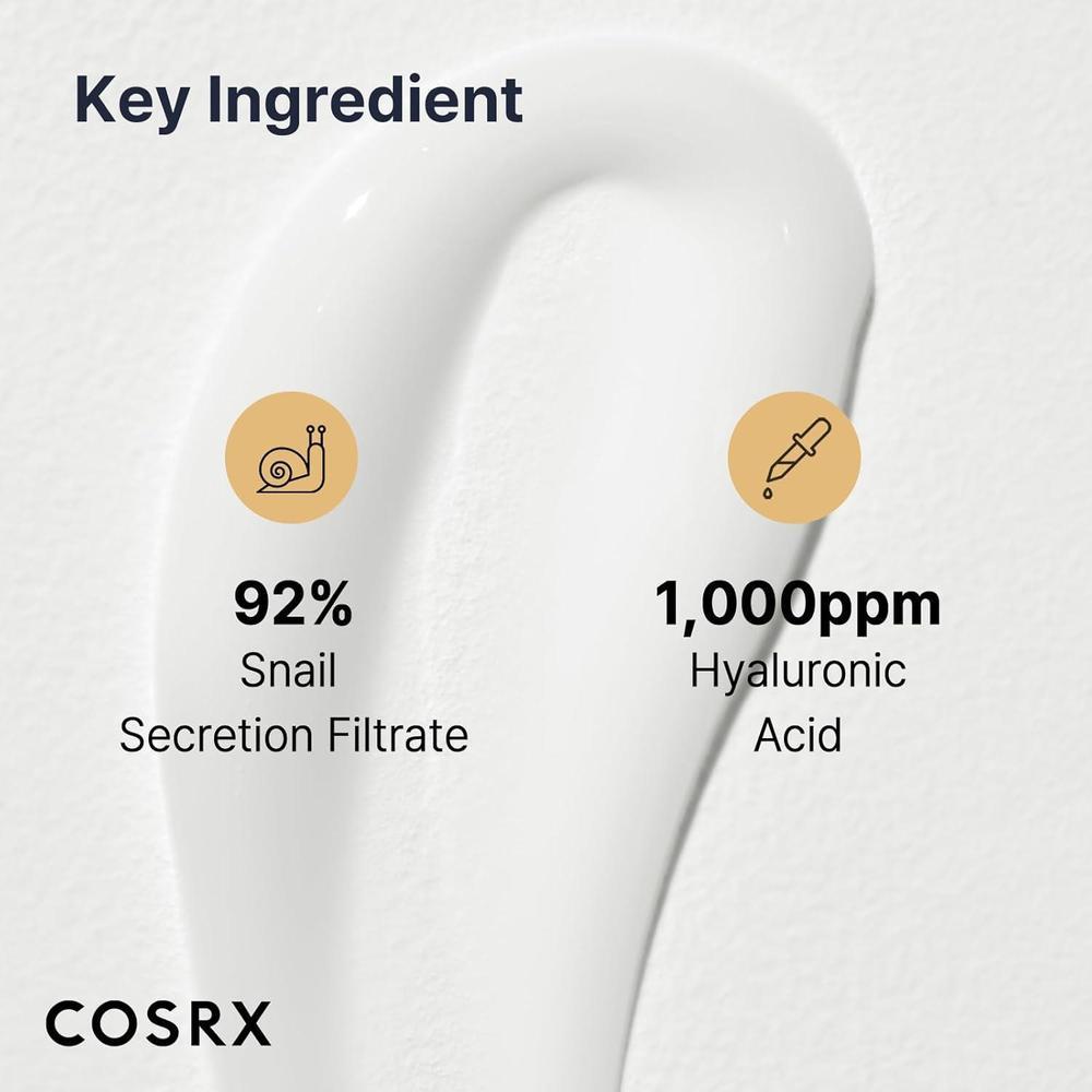 Cosrx Face Moisturizer Snail Mucin 92% + Hialurónico 100ml