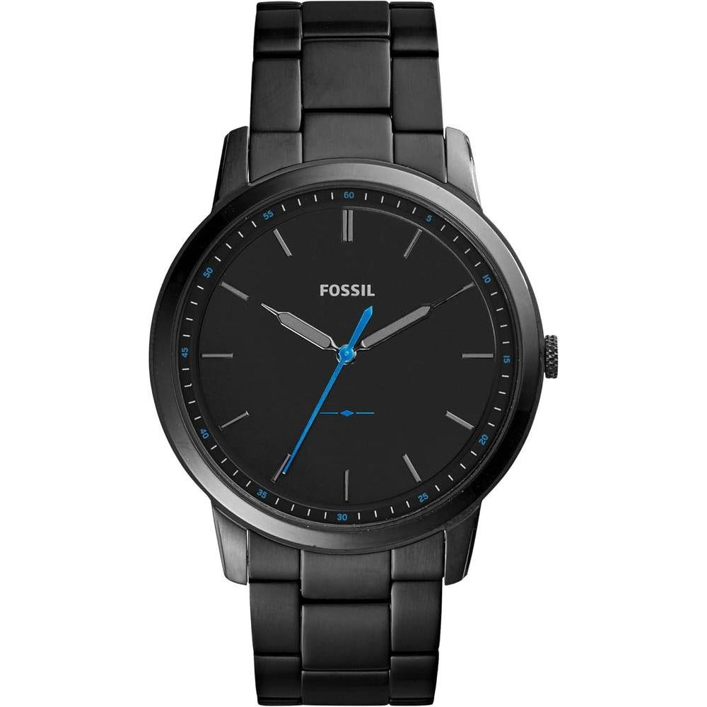 Fossil Minimalist Men's Watch with Leather or Stainless Steel Band, Chronograph or Analog Watch Display with Slim Case Design