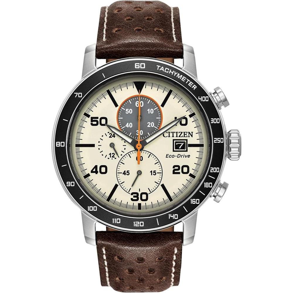 Citizen Men's Eco-Drive Weekender Brycen Chronograph Watch Stainless Steel Case