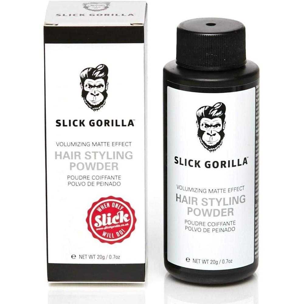 Slick Gorilla Hair Styling Texturizing Powder – 0.70 oz (20g) for Volume, Matte Finish, and All-Day Hold