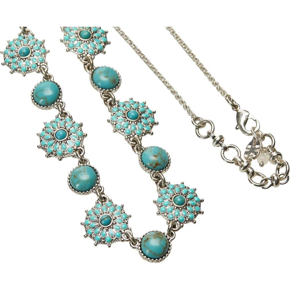 Collar de mujer elegante y moderno de Lucky Brand, con detalles de metal grabado y piedra de color