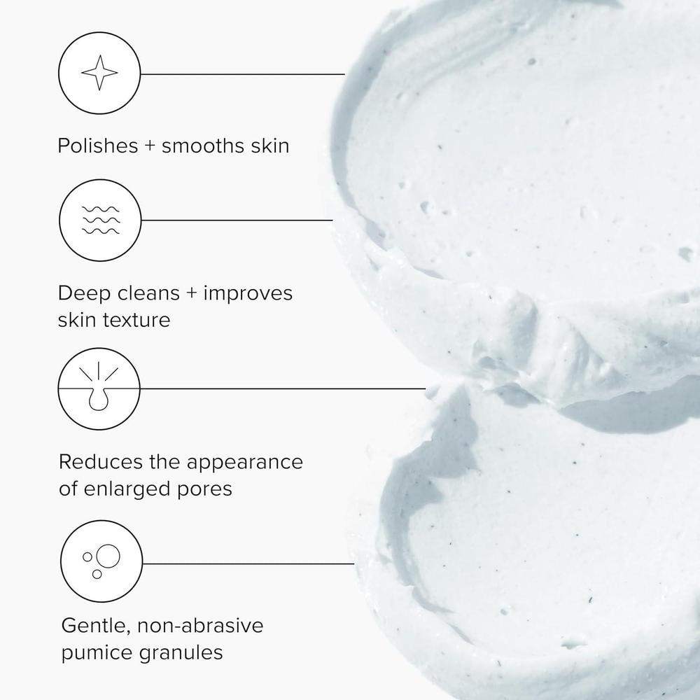 DRMTLGY mascarilla exfoliante facial de microdermoabrasión para cicatrices de acné, puntos negros y poros