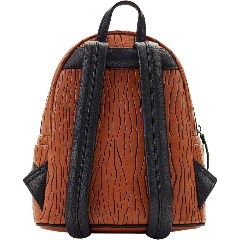 Bolso de hombro cosplay Marvel Groot para mujer con doble correa, detalles de apliques y bolsillo frontal con cremallera