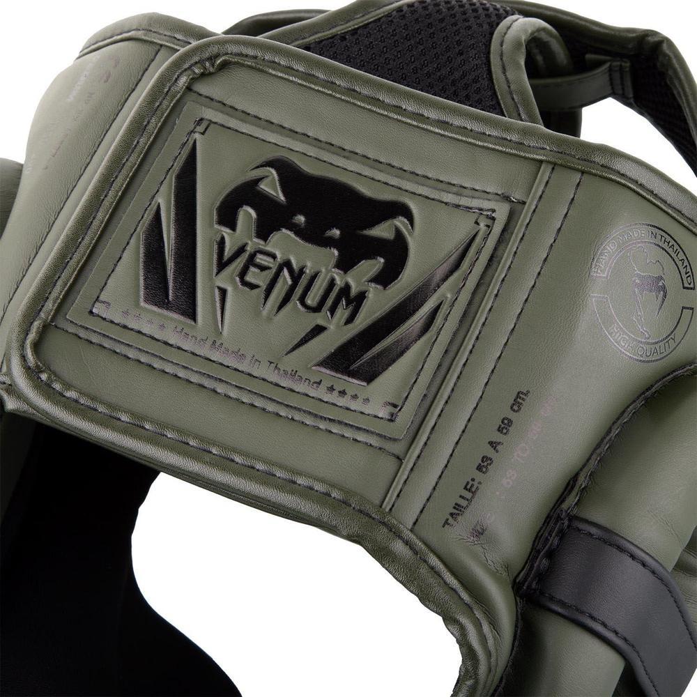 Casco protector Venum Elite: ligero y ajustable, perfecto para boxeo y MMA, con diseño ergonómico y malla ventilada