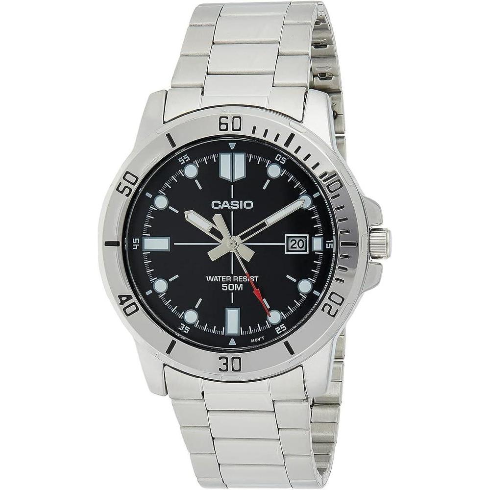 Casio Watch Men Analog Brown dial Stainless Steel