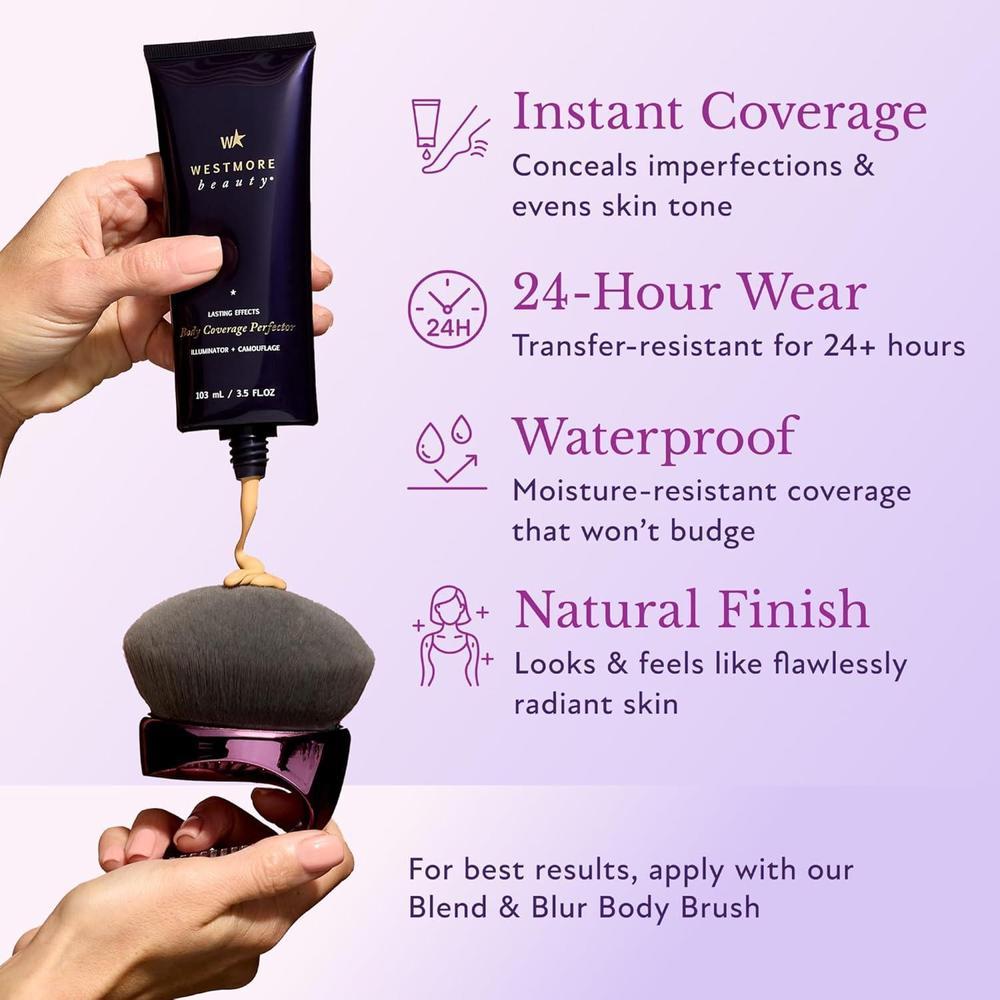 Body Coverage Perfector Maquillaje para Piernas y Cuerpo a Prueba de Agua 3.5 Oz
