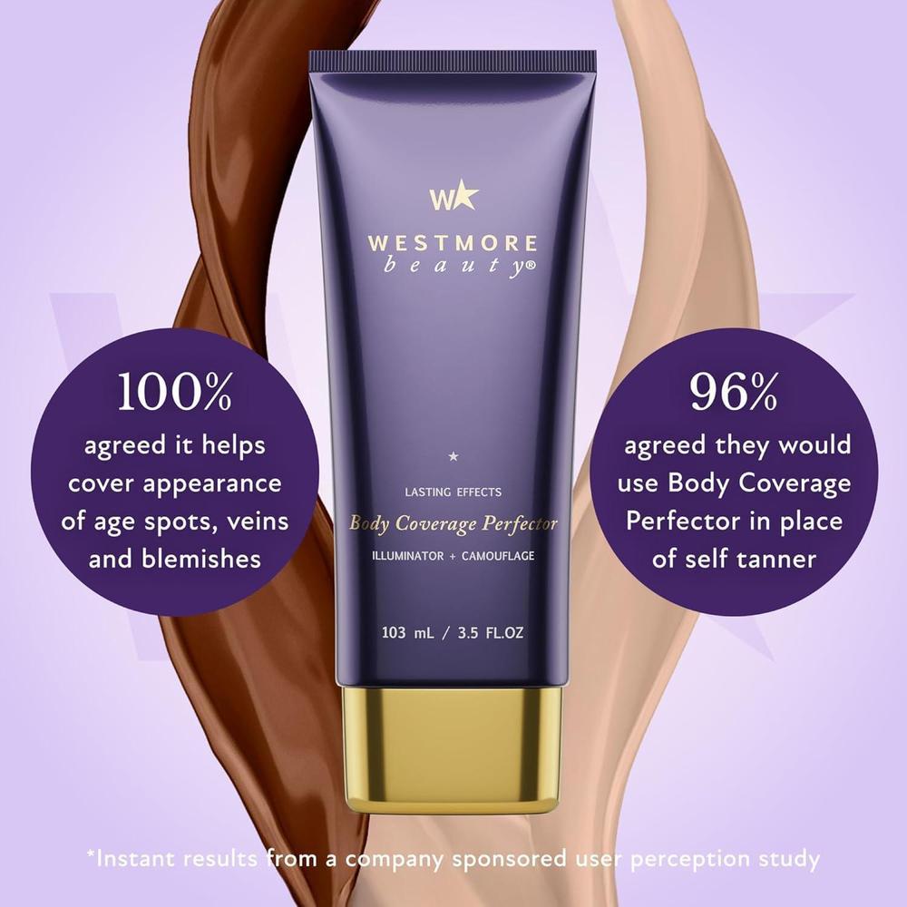 Body Coverage Perfector Maquillaje para Piernas y Cuerpo a Prueba de Agua 3.5 Oz