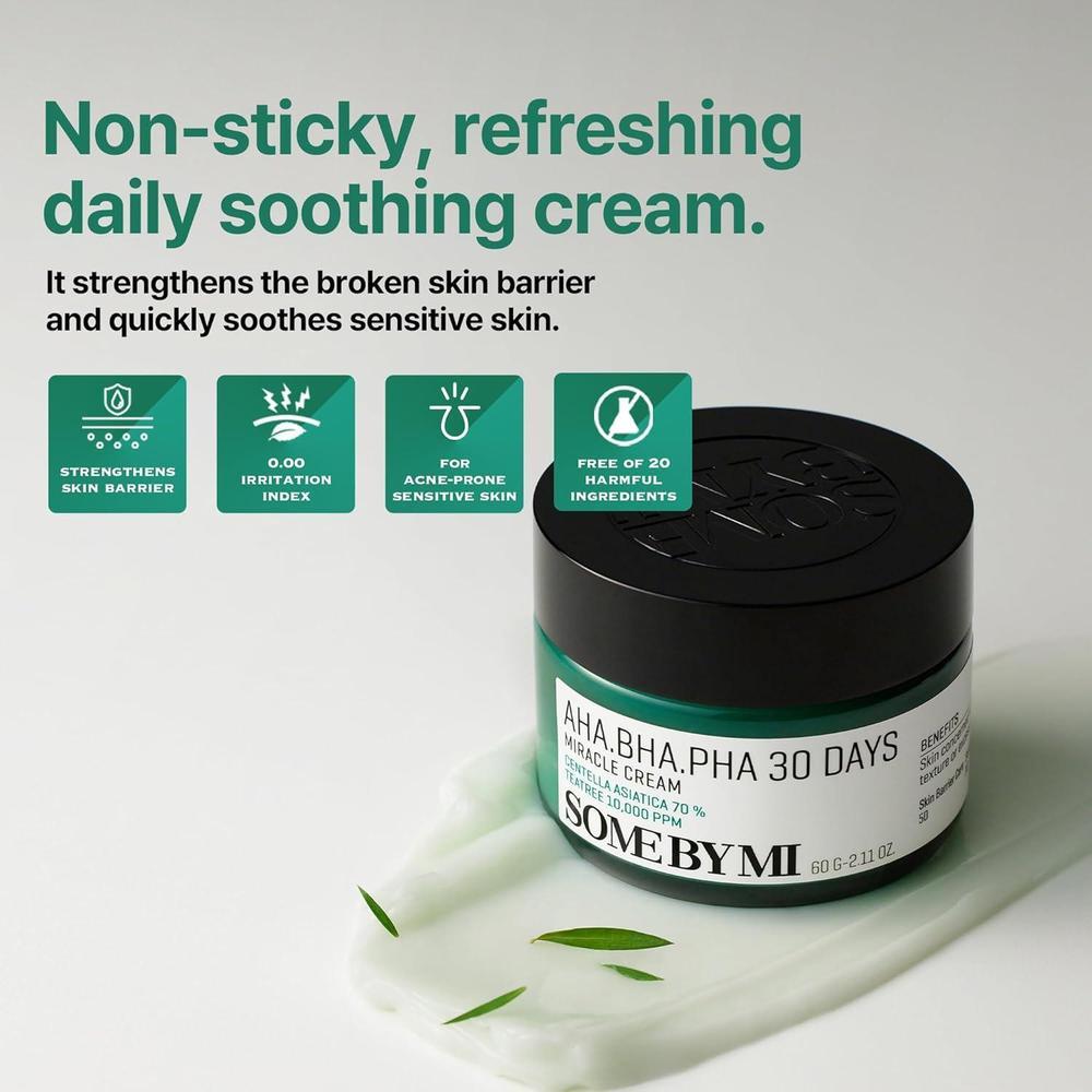 Some By Mi Aha Bha Pha Miracle Cream Hidratante Exfoliante Y Calmante Facial 60ml