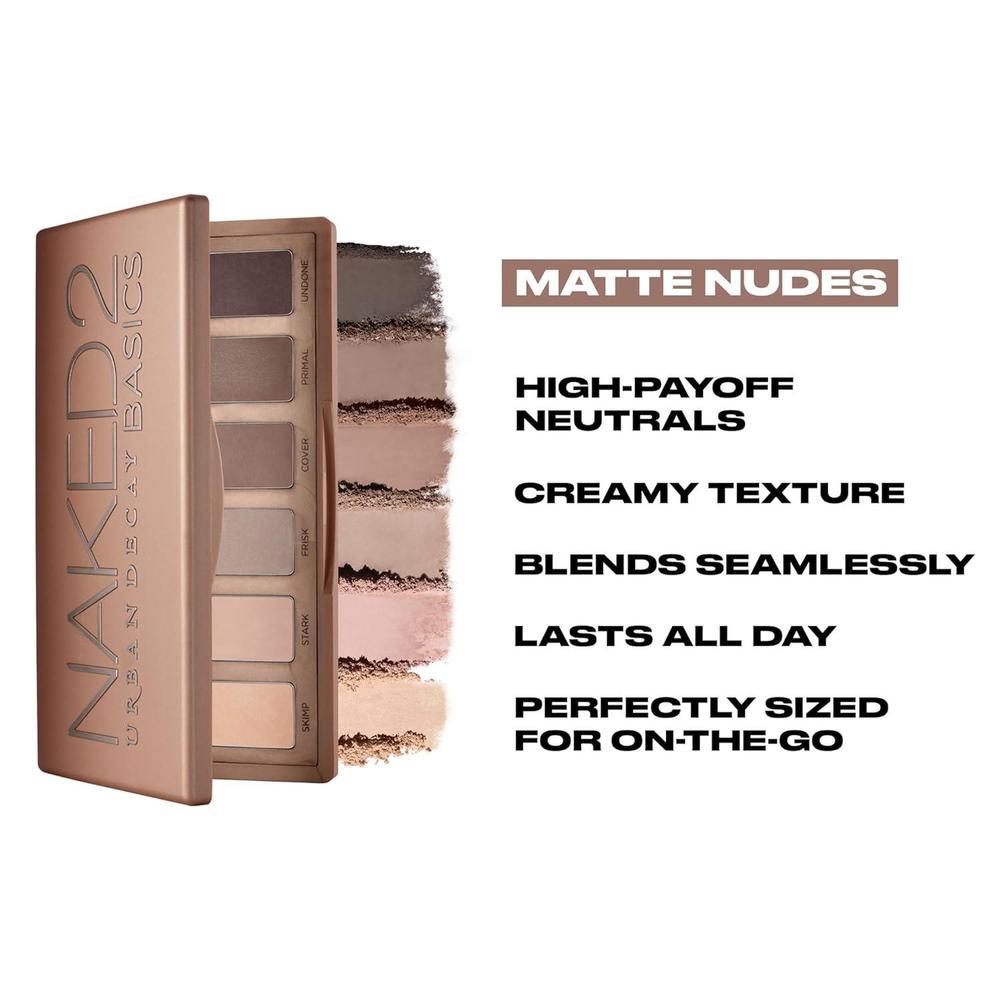 Paleta De Sombras Urban Decay Naked 2 Basics 6 Mate Sombras Nude