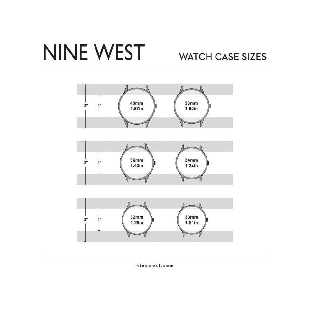 Nine West Reloj de Pulsera Analógico para Mujer, Diseño en Oro Rosa y Banda de Goma Lavanda