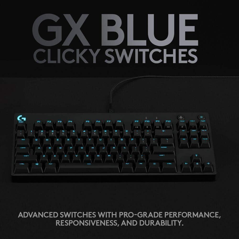 Logitech G Pro: Teclado para gamers, diseño ultra portátil, micro USB, 16.8M colores LIGHTSYNC, retroiluminación RGB