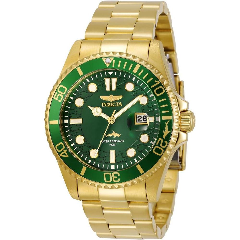 Invicta Reloj de cuarzo Pro Diver para hombre en color dorado, color oro con función de buceo eficiente