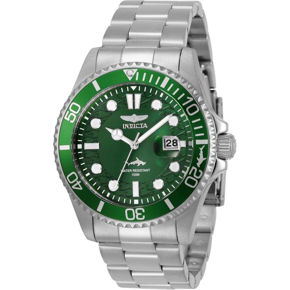 Invicta Men's Pro Diver Quartz Watch with Stainless Steel Strap, Silver, 22 (Model: 30020)