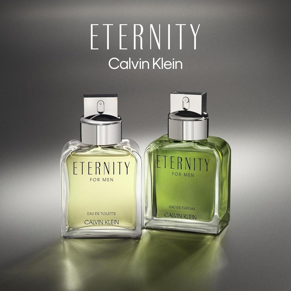 Calvin Klein Eternity Eau de Parfum, fragancia masculina amaderada con notas de salvia, ciprés y gamuza, perfume de lujo de larga duración