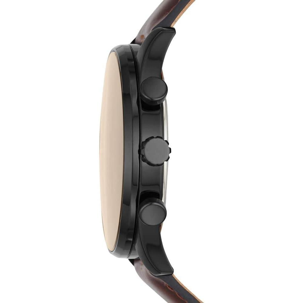 Fossil Sullivan Reloj de Pulsera Multifunción de Moda con Correa de Cuero Marrón para Hombre