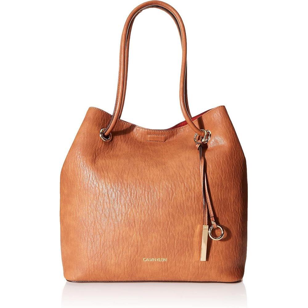 Calvin Klein Gabrianna Bubble Lamb North/South Key Item Tote