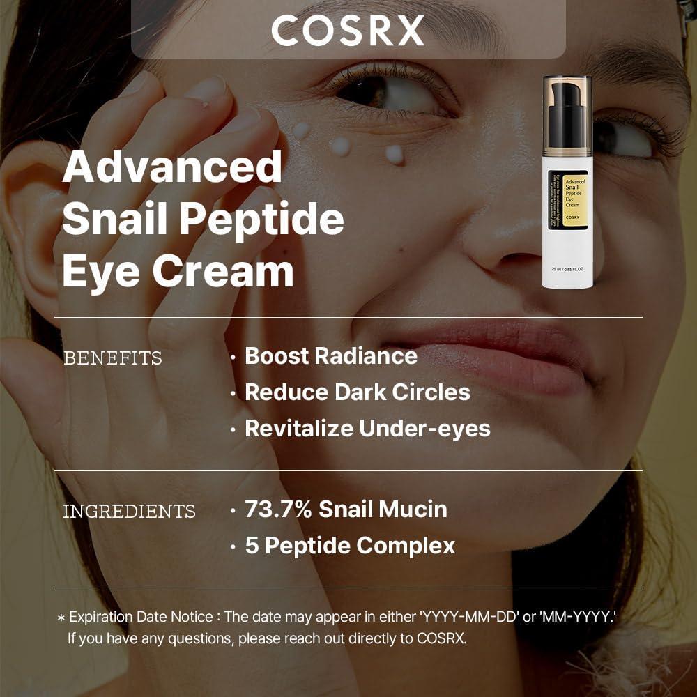 Crema para Contorno de Ojos con Mucina de Caracol y Péptidos