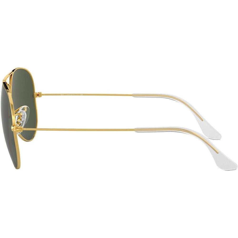 Lentes de sol clásicos aviador Ray-Ban RB3025 con protección ultravioleta, incluye estuche y paño de limpieza