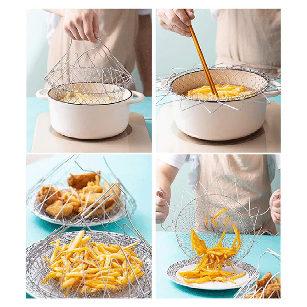 Cesta de Cocina para Freír, Lavar Frutas y Verduras