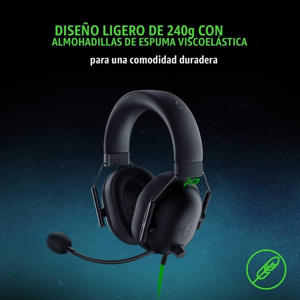 Razer BlackShark V2 X Auriculares para gamer con sonido envolvente 7.1 y almohadillas de espuma viscoelástica para PC, PS4, PS5 o Switch