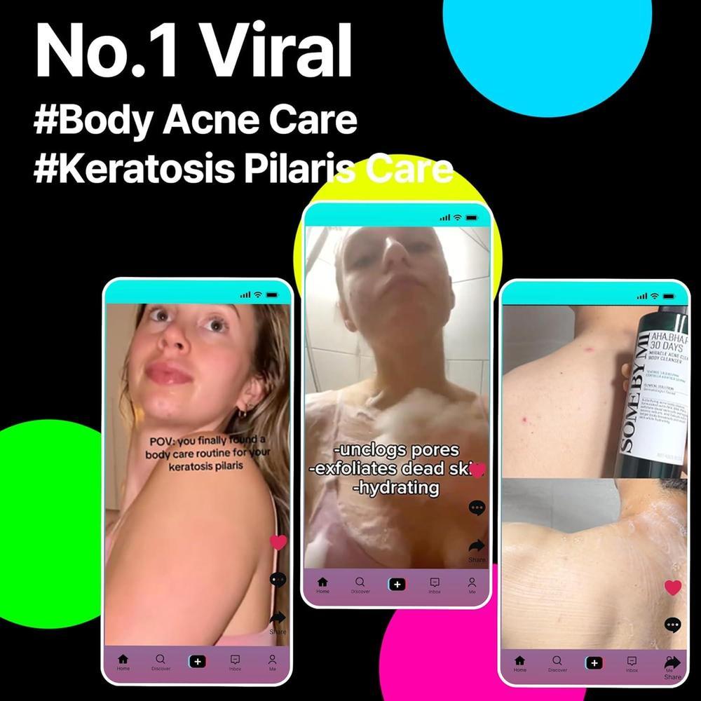 SOME BY MI AHA BHA PHA Miracle Limpiador Antiacné Cuerpo con Árbol de Té y Ácido Salicílico, Limpieza Profunda