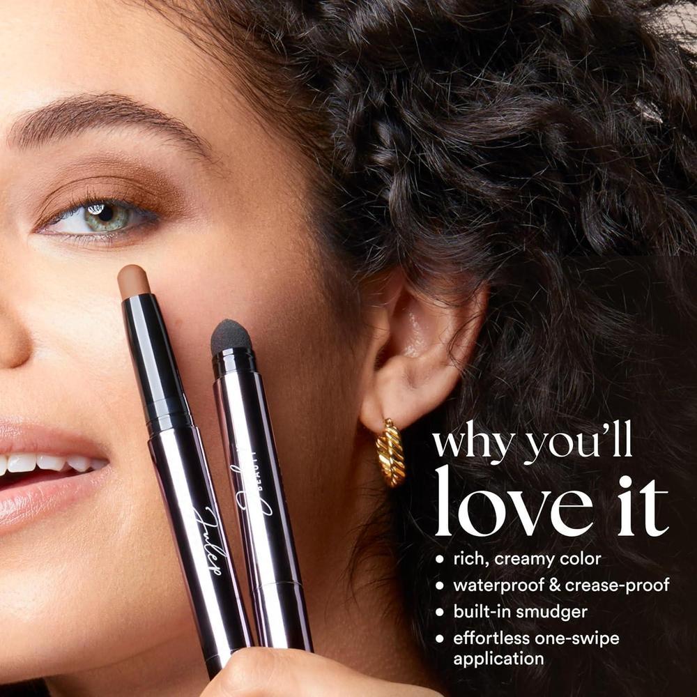 Sombra De Ojos Julep Crema A Polvo Resistente Al Agua Color Amatista Brillante Con Difuminador Integrado