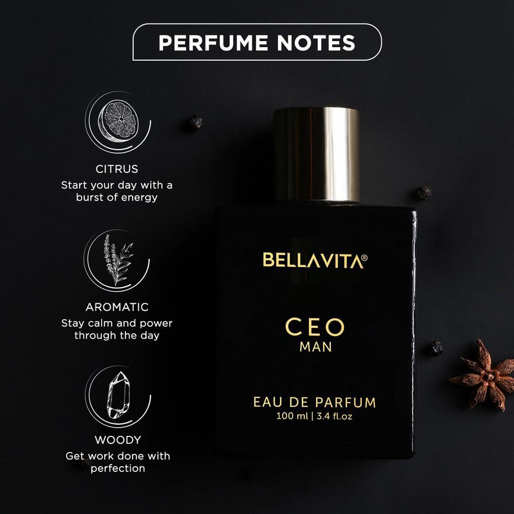 CEO MAN Perfume para hombre, Eau de Parfum con limón, lavanda, tonka y madera de agarre, vegano y libre de crueldad