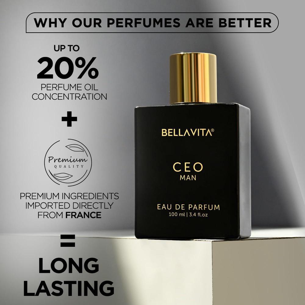 CEO MAN Perfume para hombre, Eau de Parfum con limón, lavanda, tonka y madera de agarre, vegano y libre de crueldad