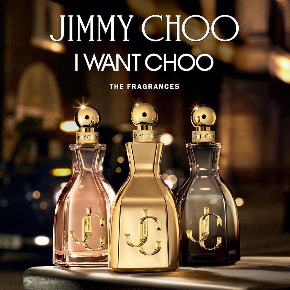 Jimmy Choo I Want Choo Eau de Parfum es una fragancia para mujer con notas de mandarina, lirio rojo y vainilla, floral gourmand amaderada