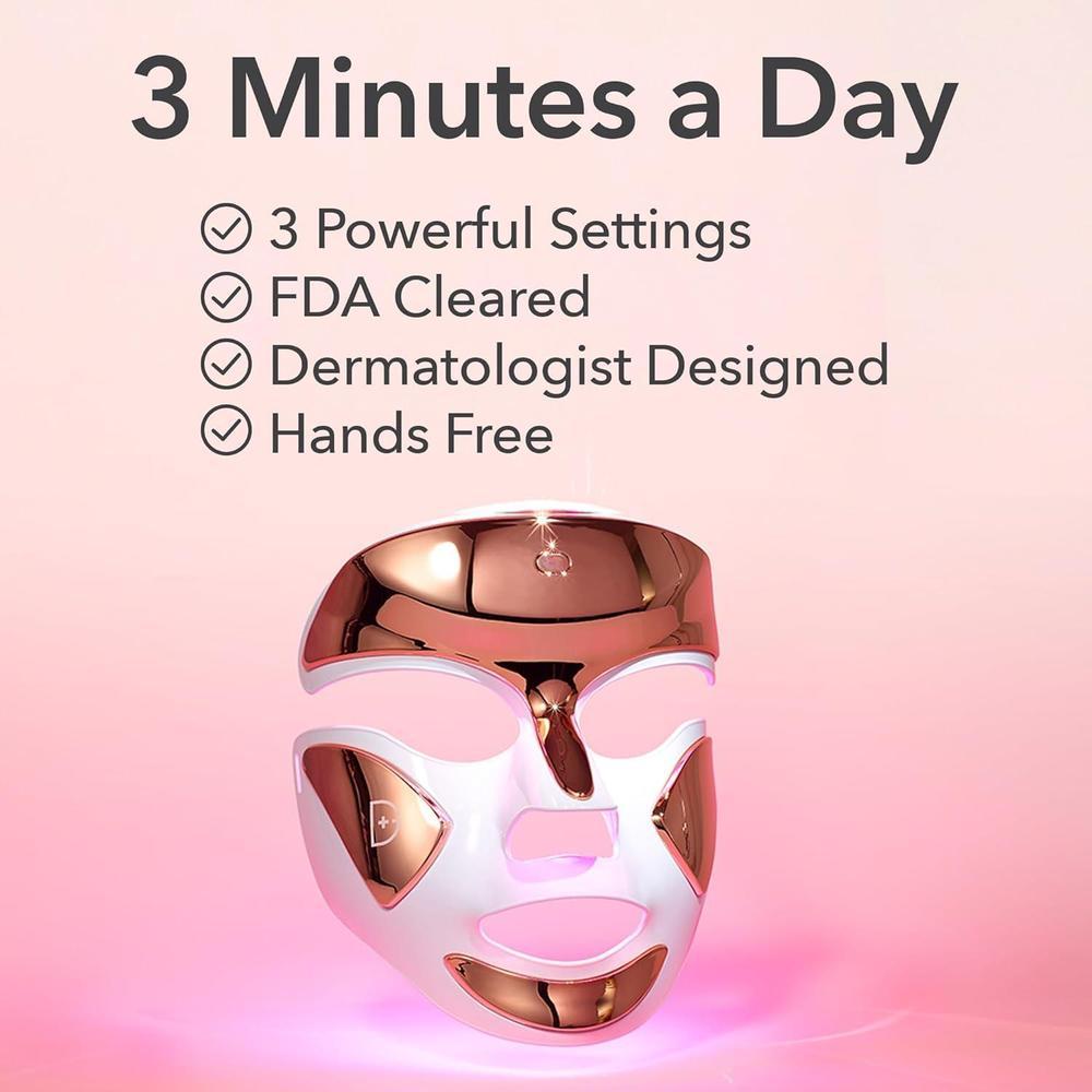Dr. Dennis Gross DRx SpectraLite Máscara facial LED con terapia dual de luz roja y azul para rejuvenecimiento de la piel