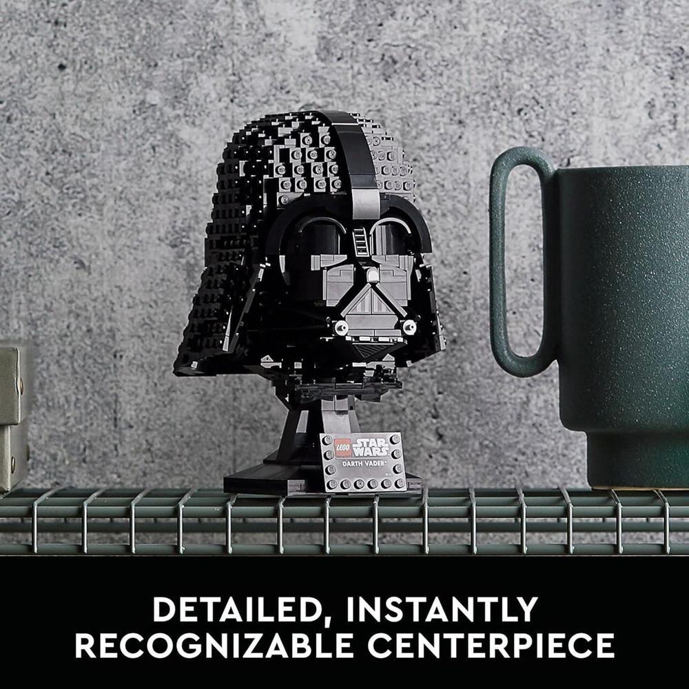 LEGO Star Wars Juego de Construcción de Casco de Darth Vader, Modelo para Adultos, Decoración Coleccionable
