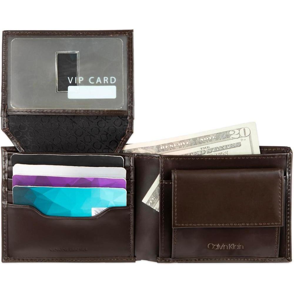 Conjunto de billetera minimalista y tarjetero Calvin Klein para hombre con tecnología RFID para protección