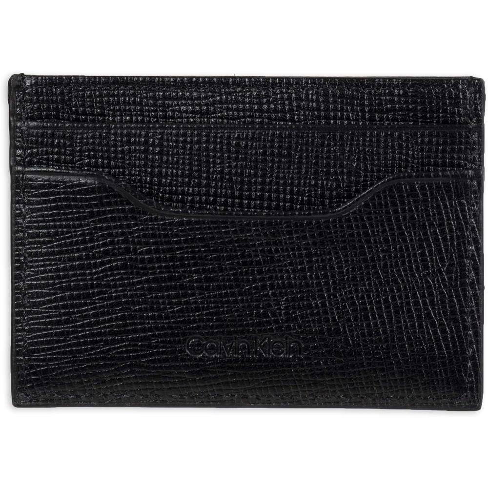 Cartera Calvin Klein para hombre con diseño minimalista bifold y fundas para tarjetas con bloqueo RFID