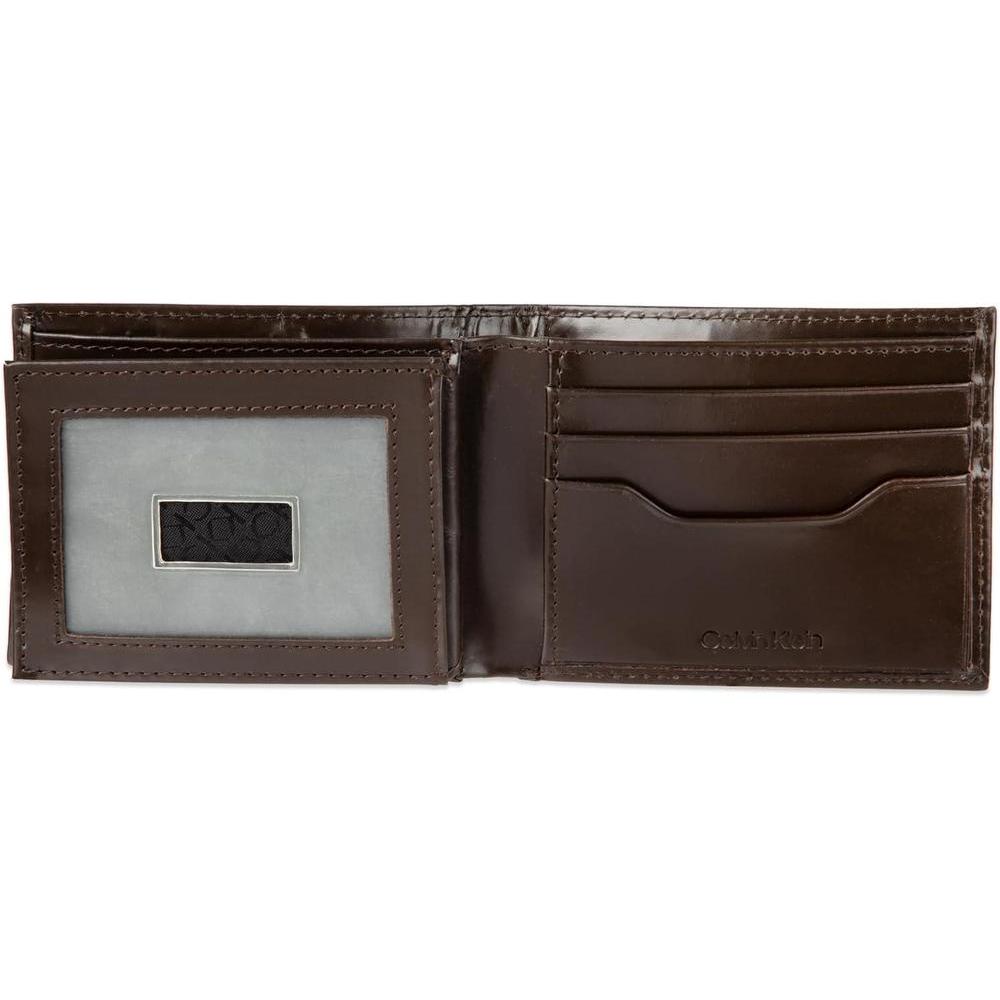 Set de carteras Calvin Klein minimalista y tarjeteros para hombre, diseño de cuero con tecnología RFID