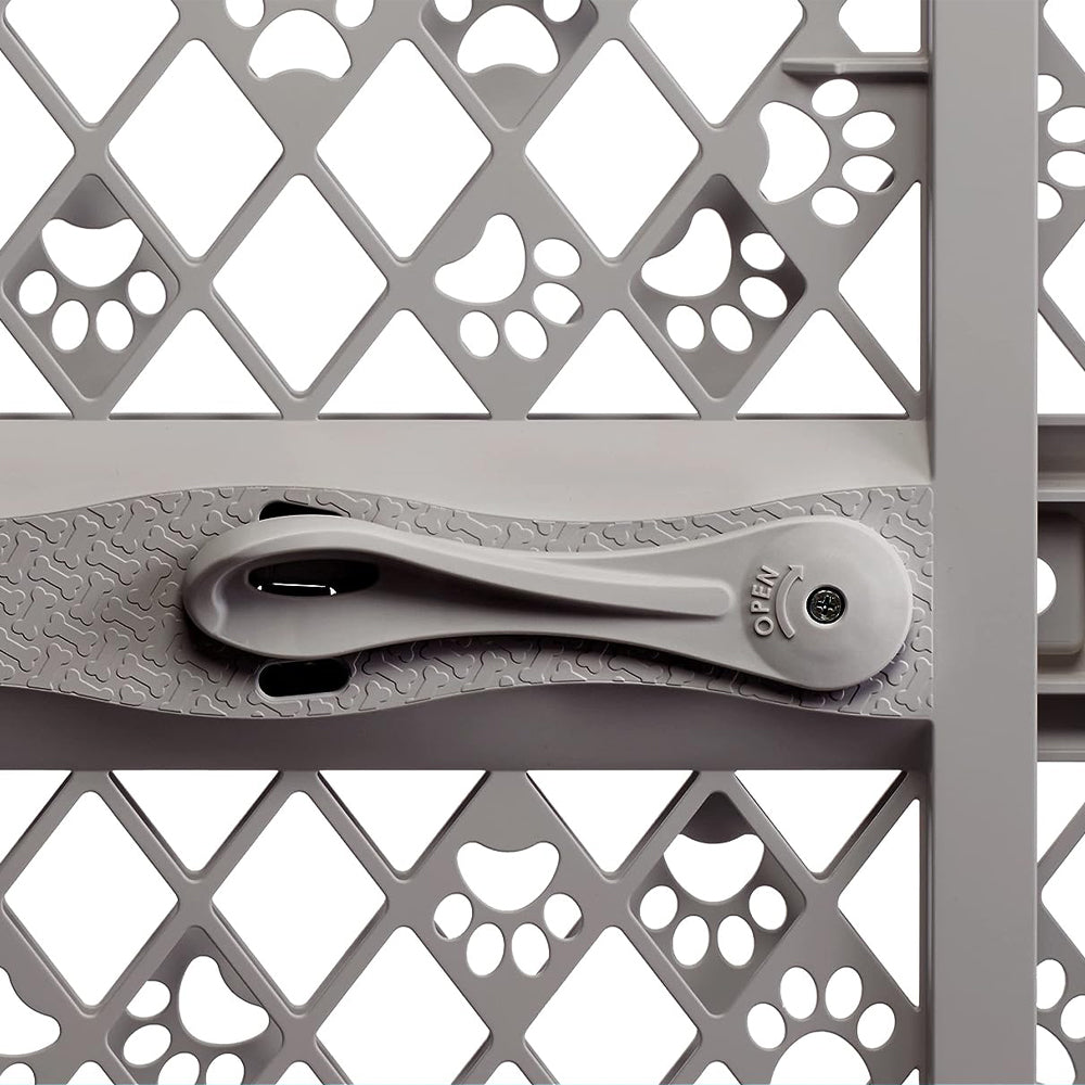 Puerta Portátil para Mascotas Gris