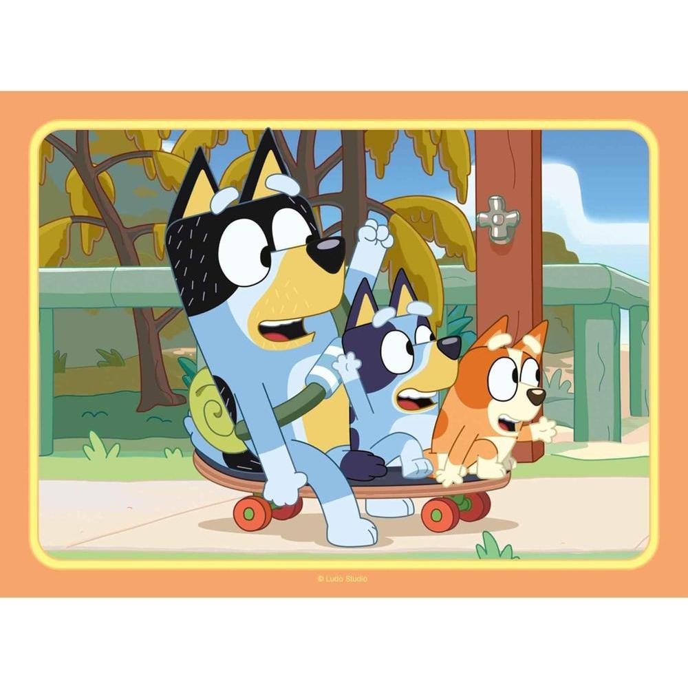 Ravensburger Bluey, Rompecabezas para niños con ilustraciones divertidas, fomenta habilidades de desarrollo