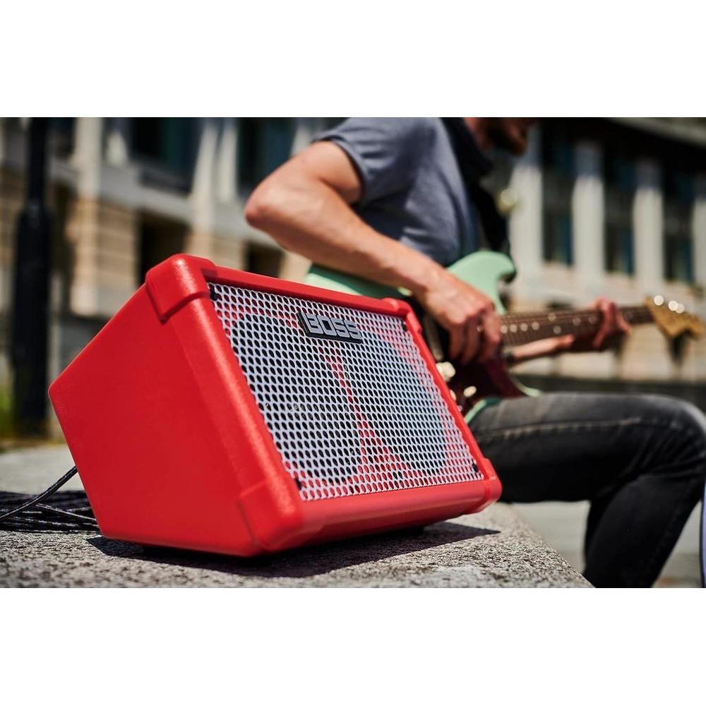 Boss CUBE Street 2x6.5 pulgadas 10 vatios combo amplificador a batería - Rojo