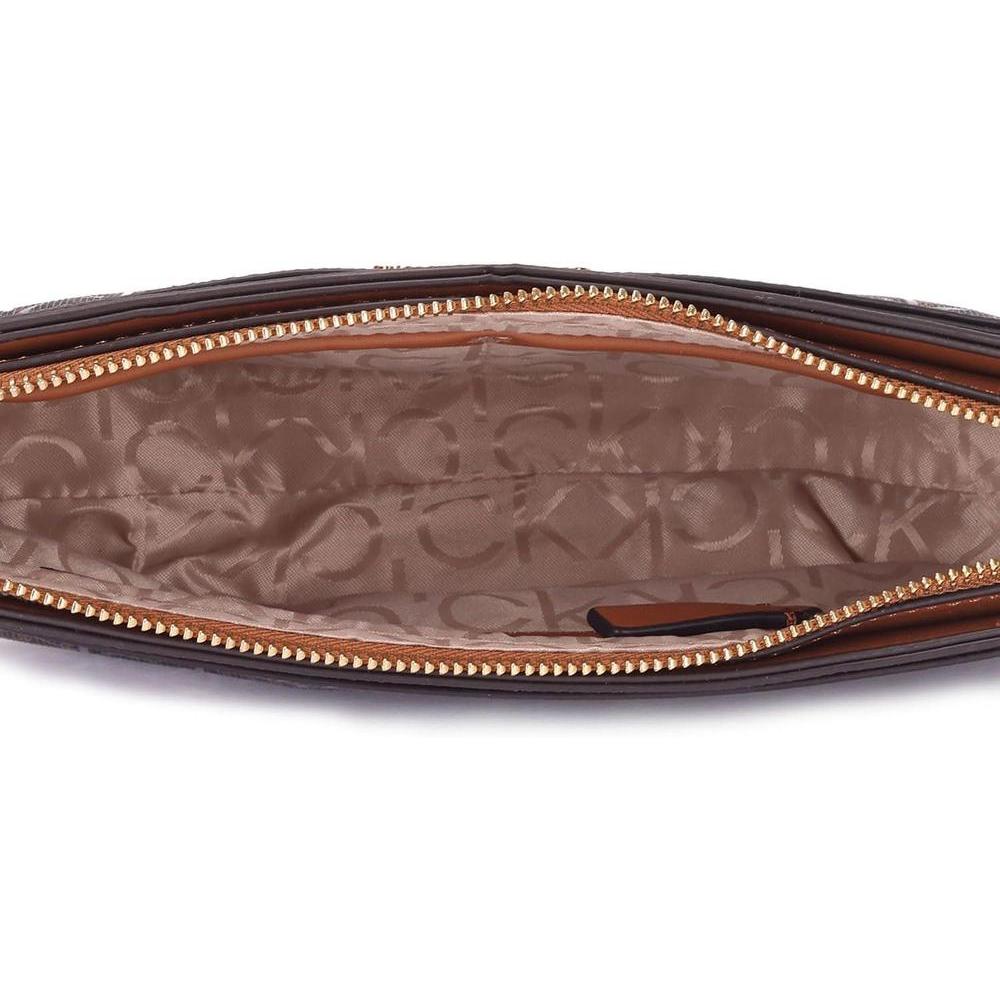 Bolso de hombro Calvin Klein para mujer, modelo Lucy de triple compartimento, con cierre de cremallera