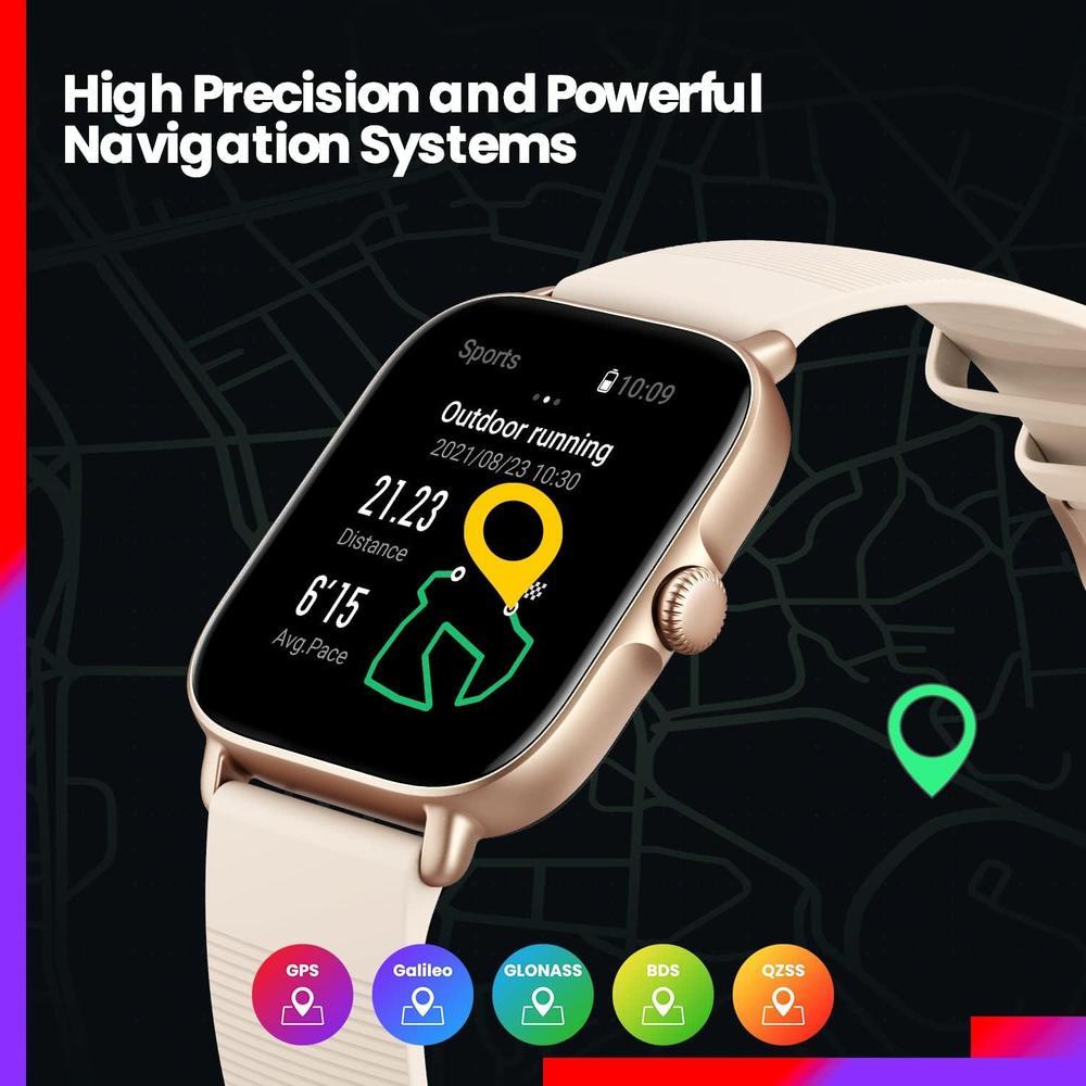 Amazfit GTS 3 - Reloj Inteligente Para iPhone Android, Alexa Integrado, GPS 150 Modos Deportivos, Pantalla AMOLED 1.75 Pulgadas Negro