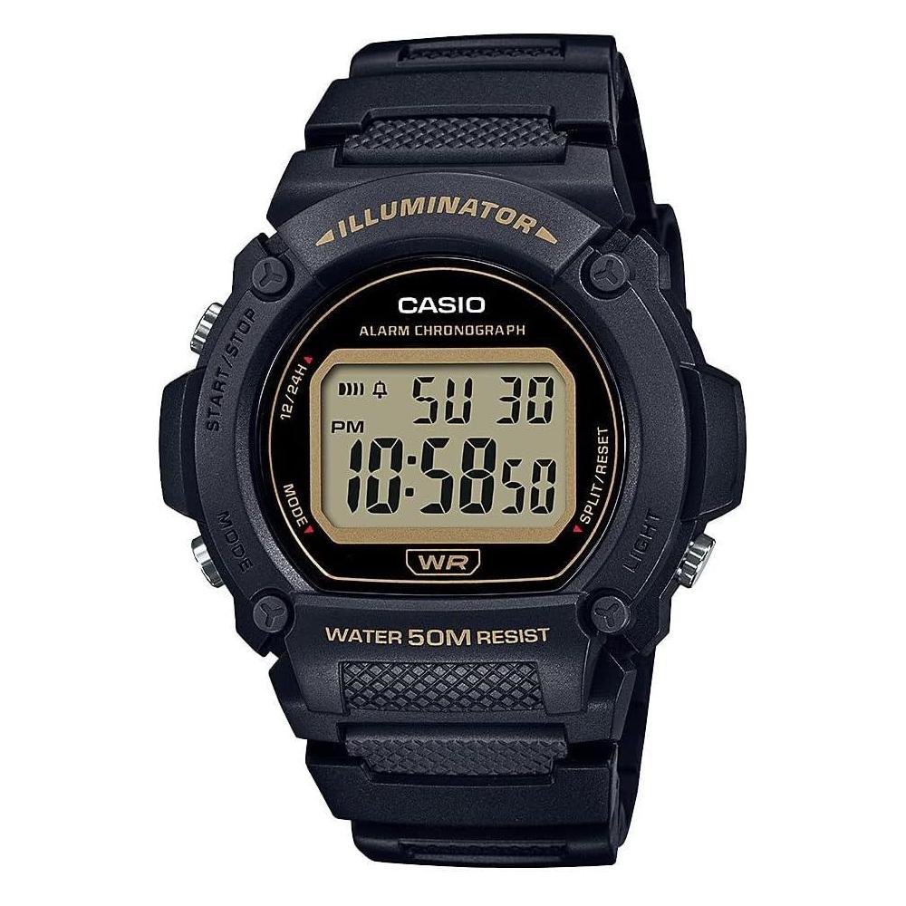 Casio W219H Series | Men’s Digital Watch | 50M WR | LED Illuminator | 100 SEC Chronograph | 1/100 SEC Stopwatch | Daily Alarm | Hourly Time Signal | Auto Calendar | 7 Year Battery