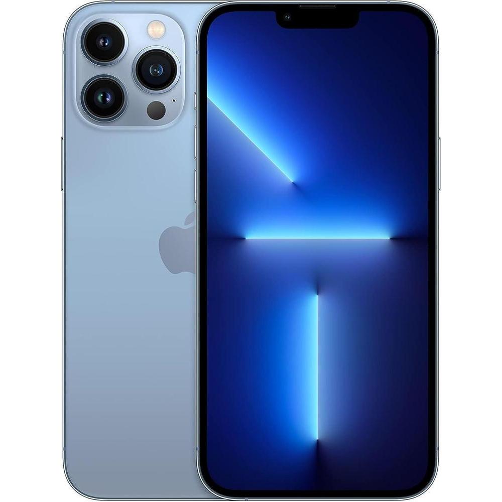 Apple iPhone 13 Pro Max, 128GB, Sierra Blue - Unlocked (Renewed)