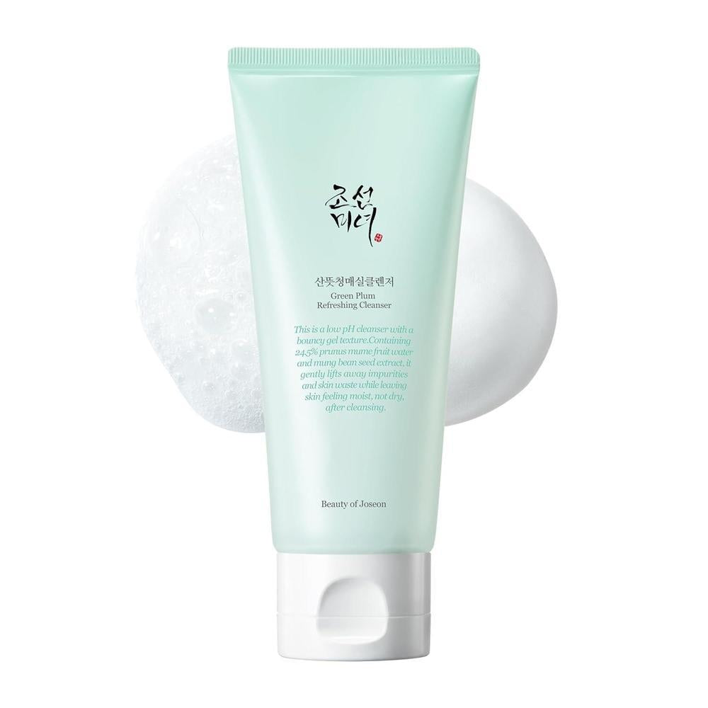 Beauty of Joseon Green Plum Refreshing Cleanser Gel Type Deep Pore Cleansing, Acne Face Wash, Blackhead Remover for All Skin Types, Korean Skincare 100ml, 3.38 fl.oz